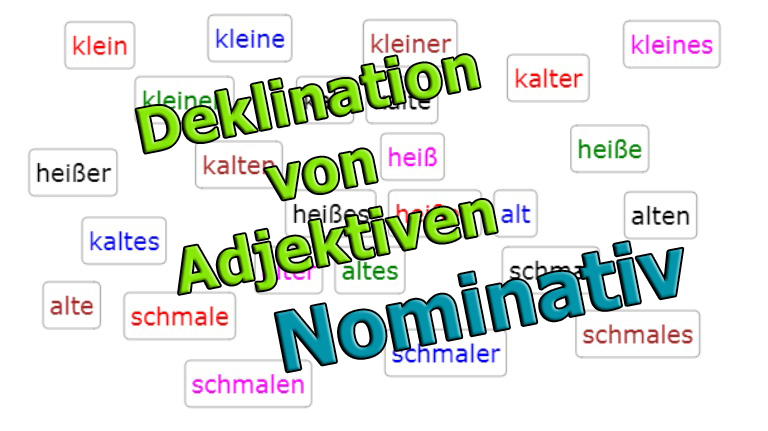 Declension of Adjectives - Nominative<br>(20 questions)